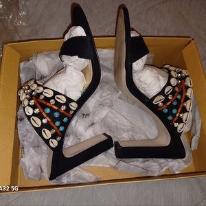 Jessica Simpson slides,  black,  size 8